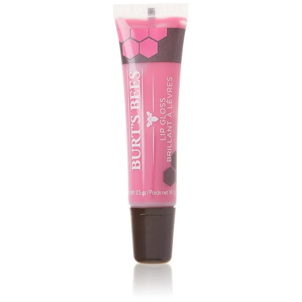 Burt's Bees Moisturizing Lip Gloss Punch of Pink 0.5 oz Lot of 3 100% Natural